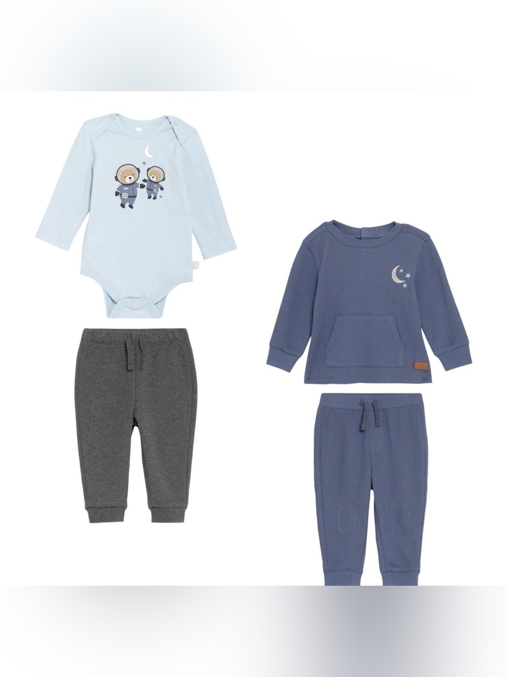 Koala Kids Baby Boys 4 Piece Outfit Set Blue Size 6M New
